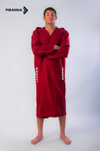Piranha Swim Robe  Microfiber - Red