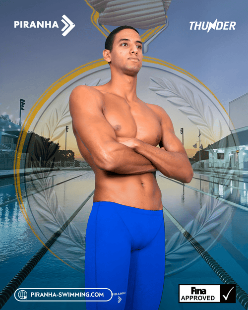 Fina Approved Championship Swimsuit For Men - Thunder - From Piranha - PIRANHA