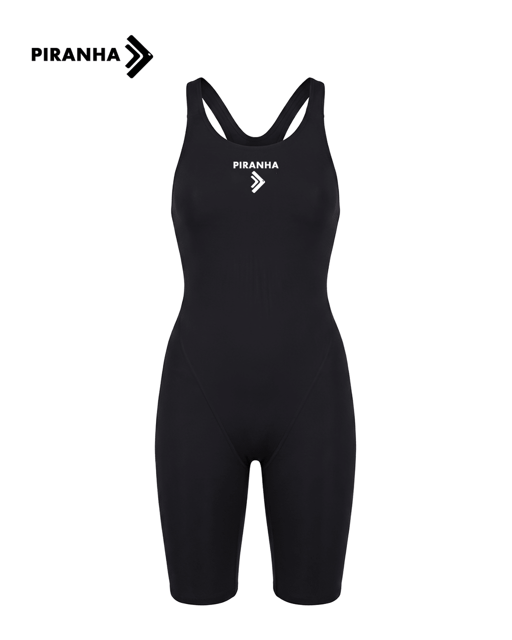 Piranha Closed - Back Girls Swimsuit “Black” - PIRANHA