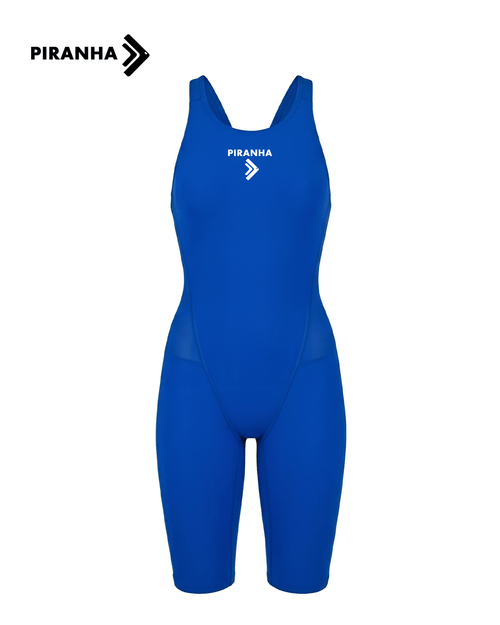 Piranha Closed - Back Girls Swimsuit “Blue” - PIRANHA