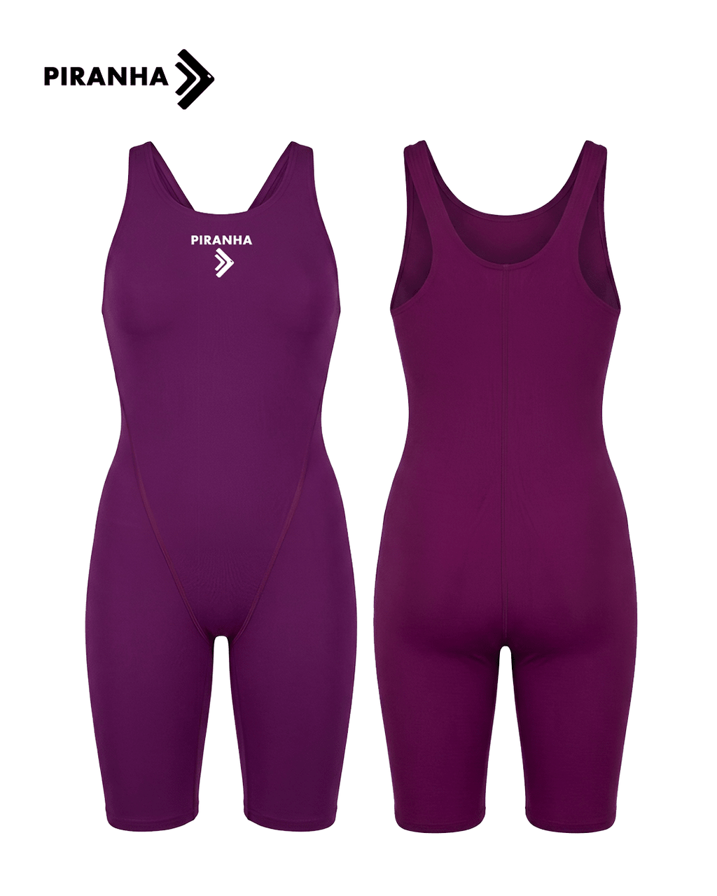 Piranha Closed - Back Girls Swimsuit “Purple” - PIRANHA