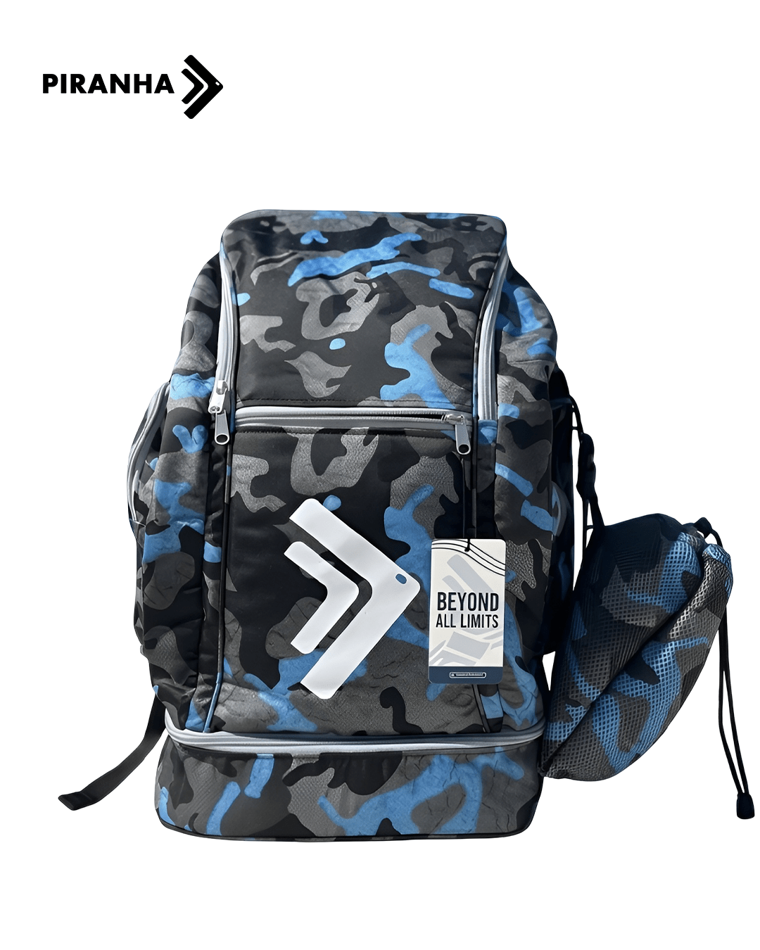 Piranha Swim Backpack Shadow Glitch Bag - PIRANHA