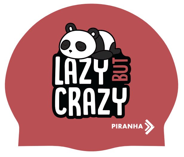 Piranha Swim Cap - Lazy But Crazy Swim Cap - PIRANHA