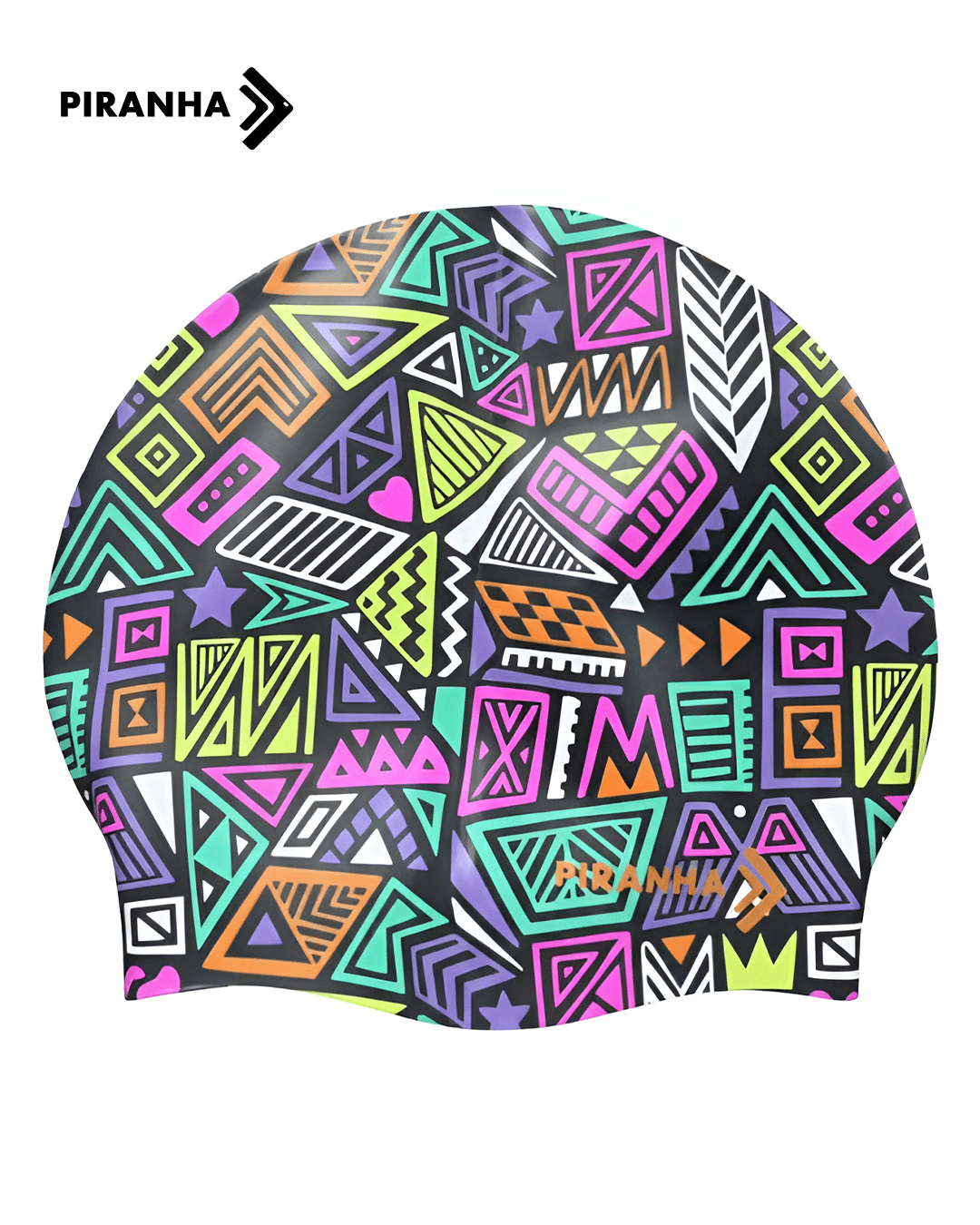 Piranha Swim Caps - Geometric Party - PIRANHA